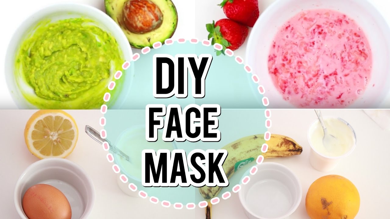 4 MASCHERE VISO FAI DA TE per TUTTI I TIPI DI PELLE | DIY FACE MASKS for every skin type