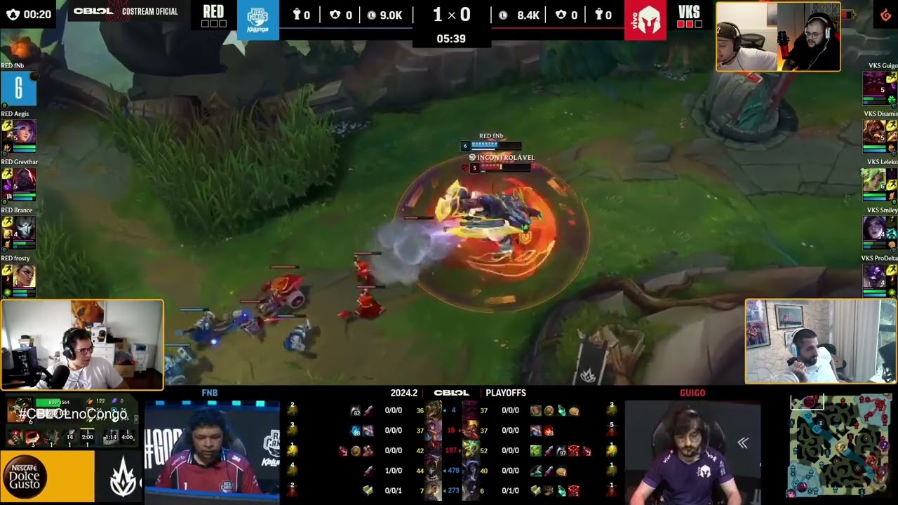#yetz em #Twitch | VKS 2 X 0 RED #CBLOL Costream Oficial !youtube !congo !regras !jogos
