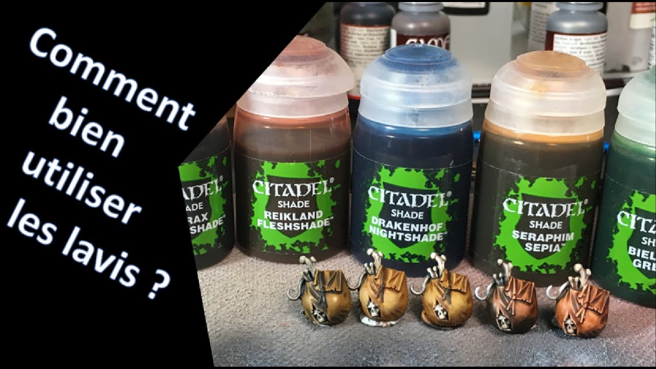 Comment bien utiliser les lavis - challenge confinement Jour 9 - peinture sur figurine