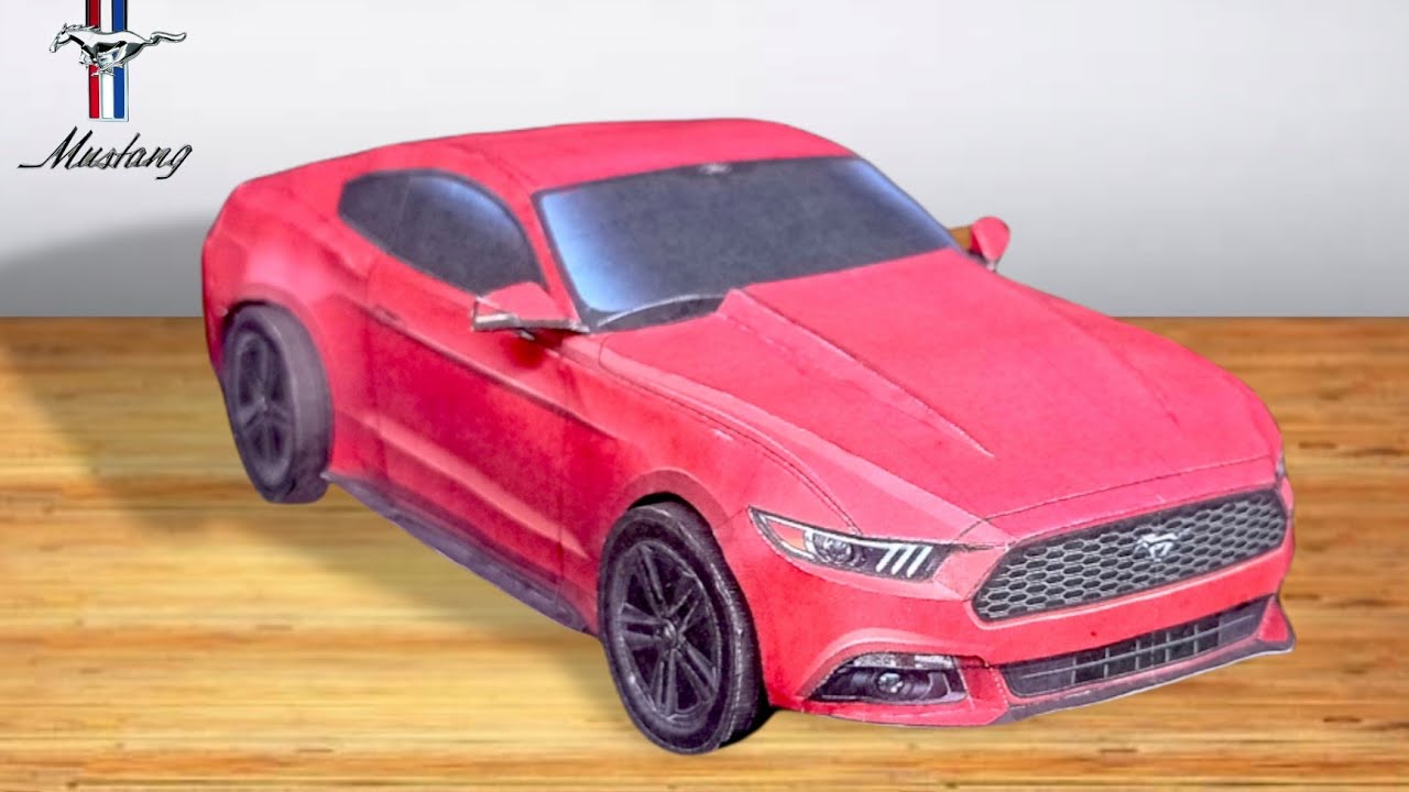 Mustang de PAPEL Papercraft para hacer (paso a paso)