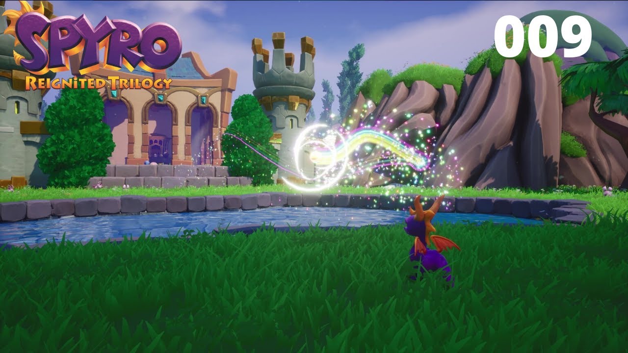 Spyro Year of the Dragon Walkthrough Deutsch Part #9, Gartenstadt 100% mit Trophäe