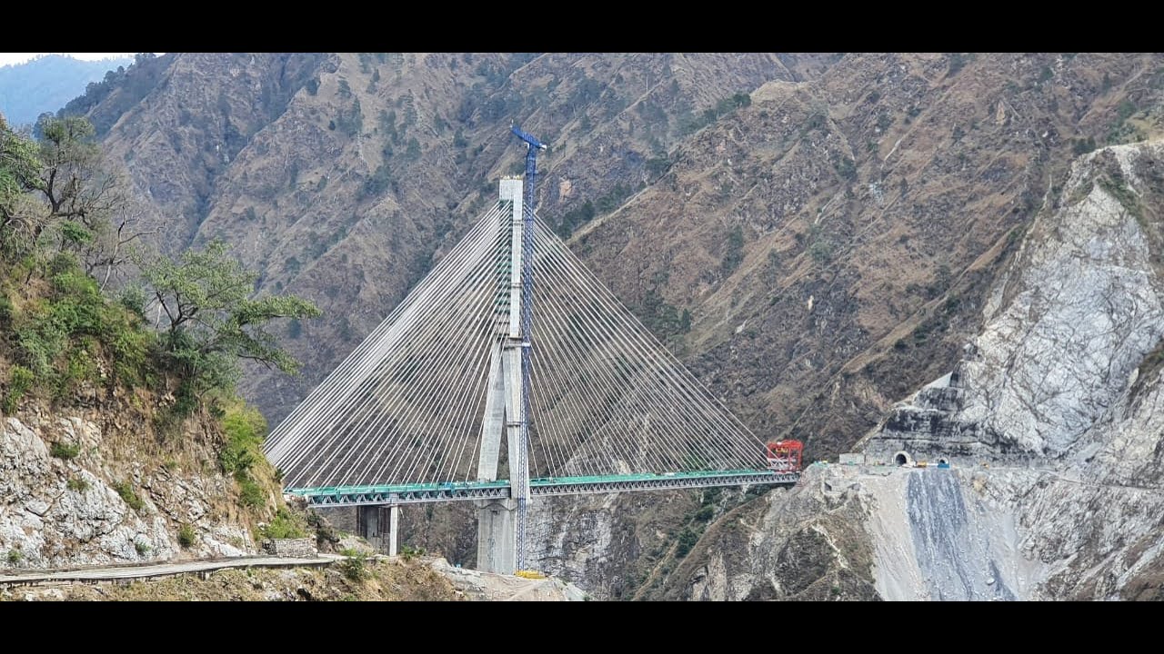 India's First Cable-Stayed Rail Bridge, Anji Bridge, Nearing Completion in J&K After 20-Year Delay