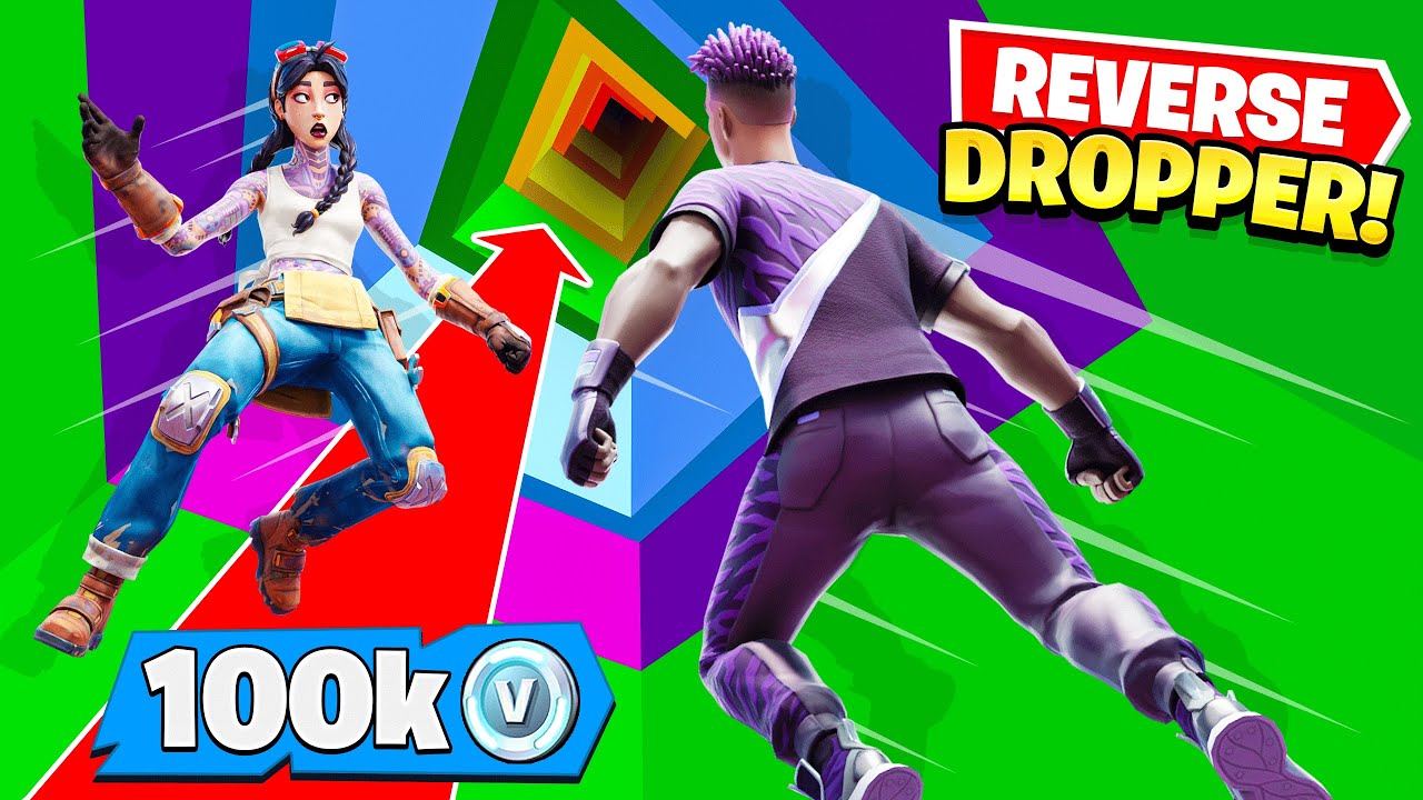 REVERSE DROPPER for 100,000 V-Bucks with Preston! (Fortnite)