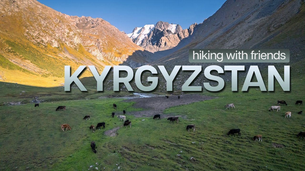 Hiking in the Mountains of Kyrgyzstan on late summer