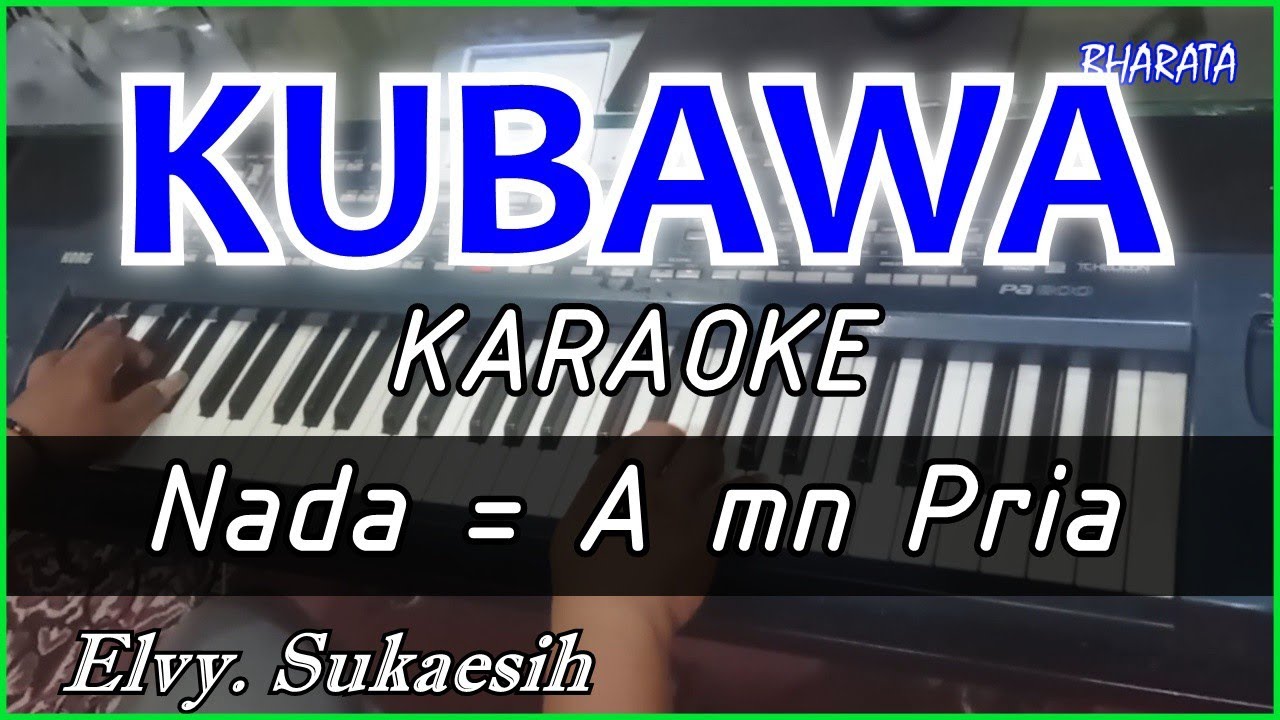 KUBAWA - Elvy sukaesih KARAOKE COVER Pa800 nada PRIA
