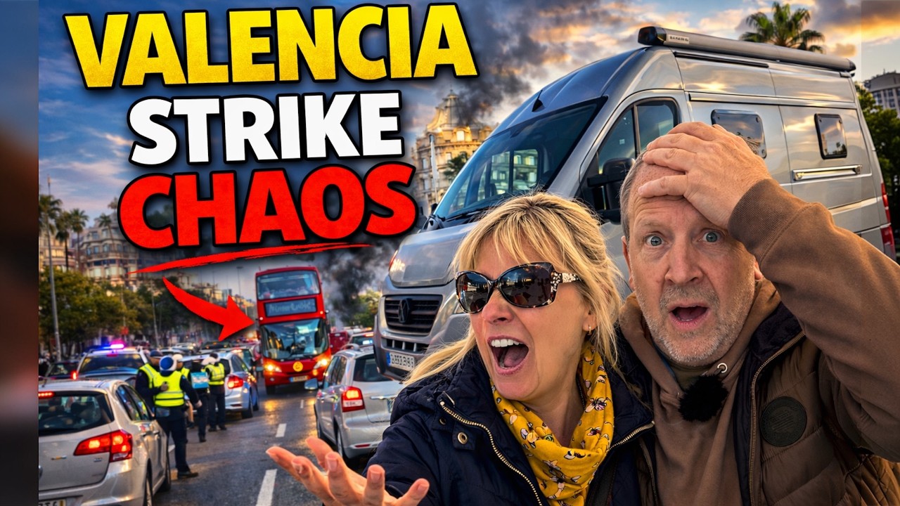 Valencia Strike Chaos! We Got Stuck in the City…