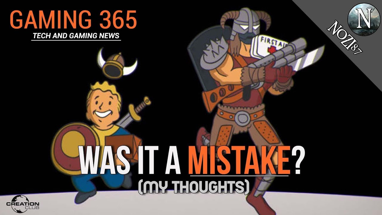 Gaming 365 ►Creation Club - a mistake, released too early?