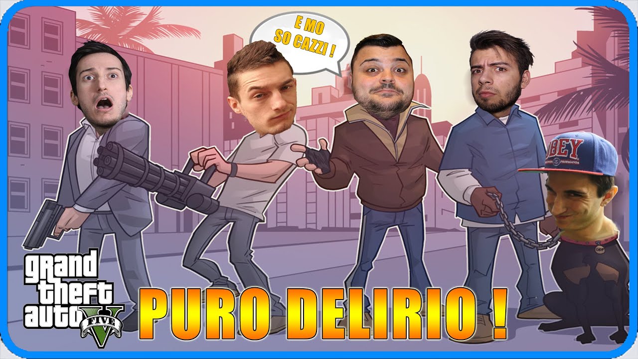 GTA 5 Online : PURO DELIRIO ! w/GABBO,ROHN,ANIMA,DEXTER.