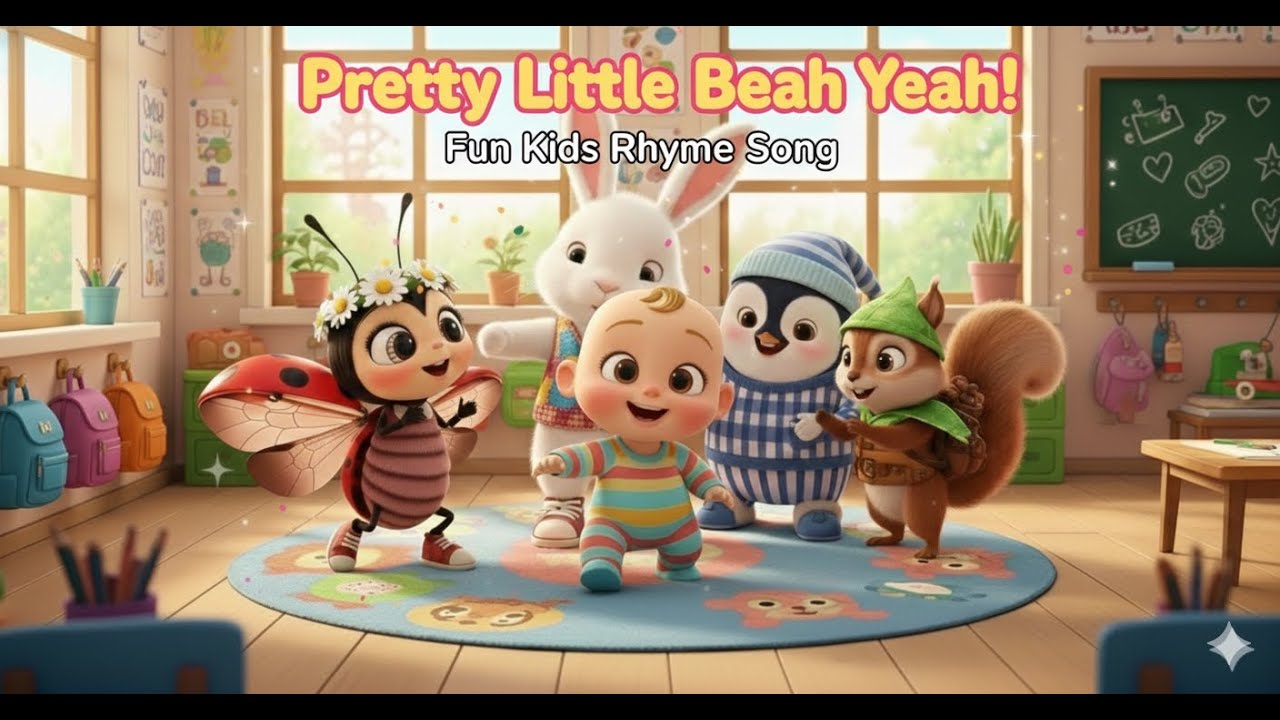 Pretty Little Baby Yeah Yeah! | Fun Kids Rhyme Song for Toddlers & Preschoolers