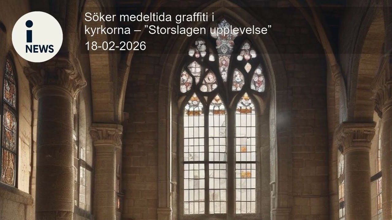 Söker medeltida graffiti i kyrkorna – ”Storslagen upplevelse”