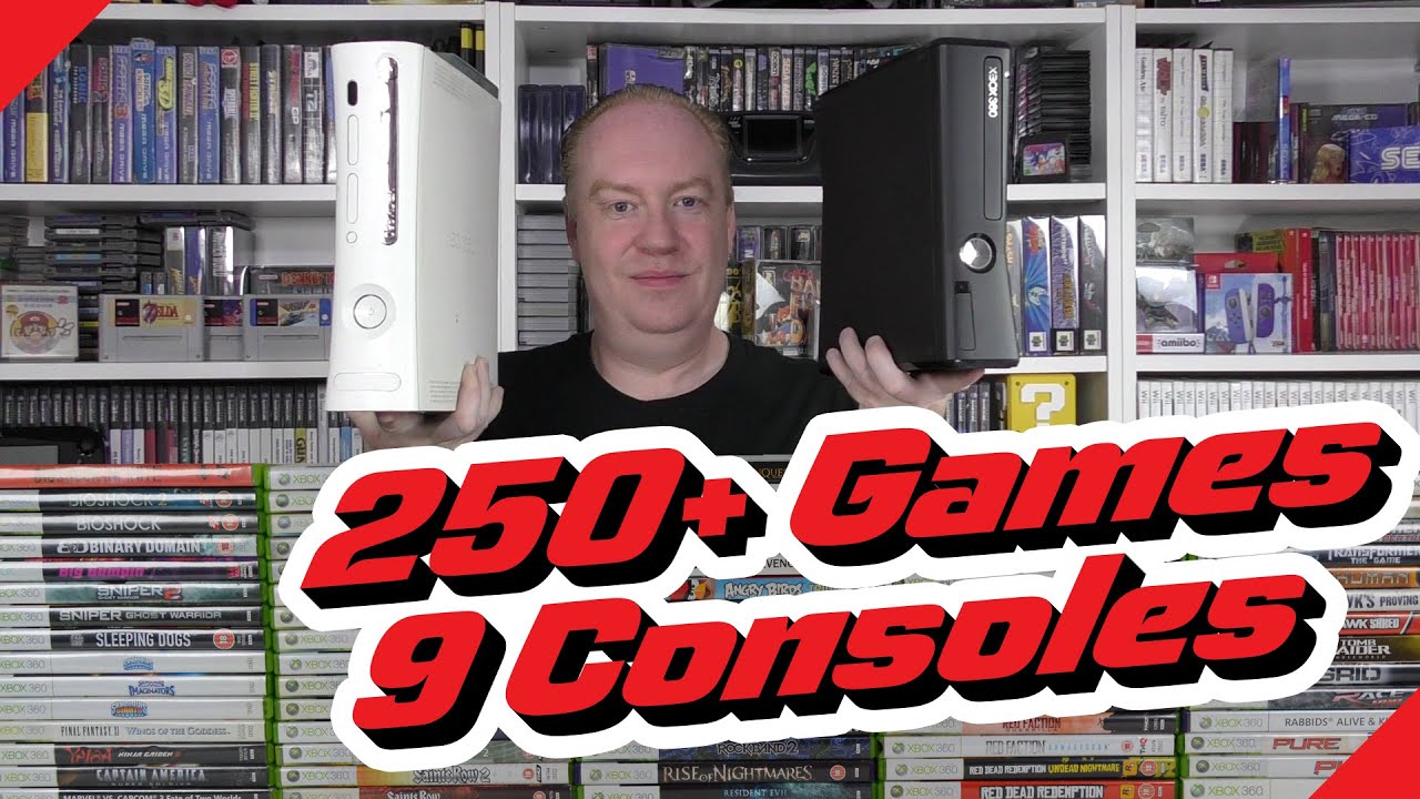 My Xbox 360 Collection - 250+ Games and 9 Console Variations