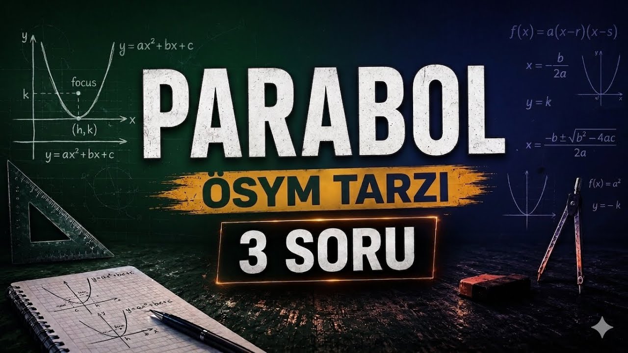 PARABOL ÖSYM tarzı, Mantığını öğren, fark yarat. 💥#ösym #tyt #ayt #matematik #sorubankası #hedef