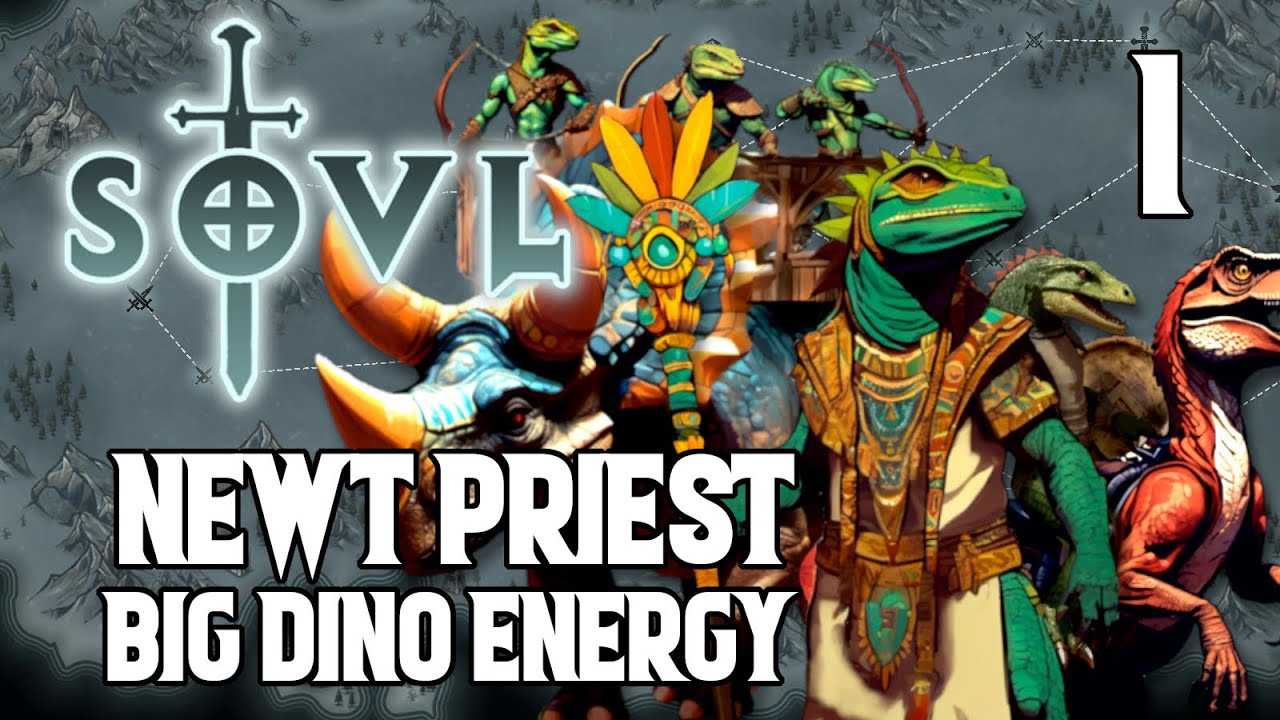 Indestructible Dinosaur - Newt Priest #1 SOVL - Warhammer Tabletop Roguelike