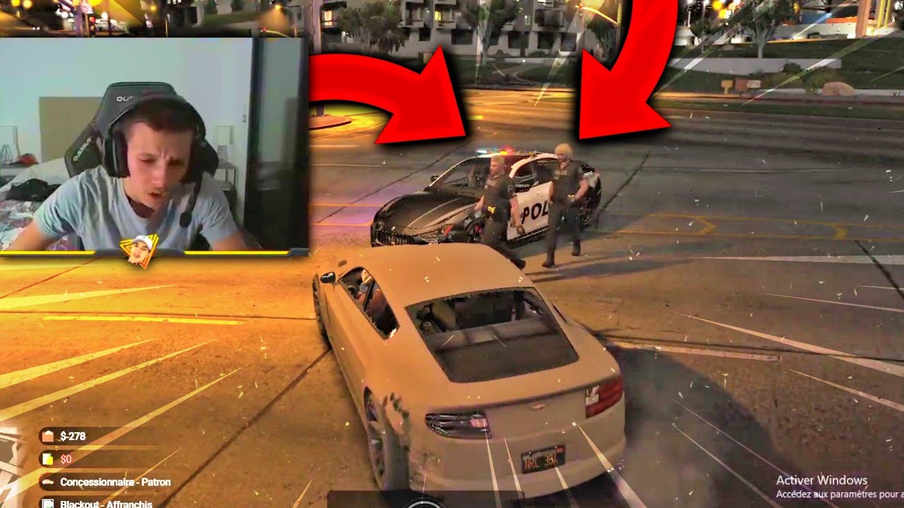 UN BRAQUAGE TOURNE MAL, WALID SE FAIT CHOPER !! (best of gta rp)
