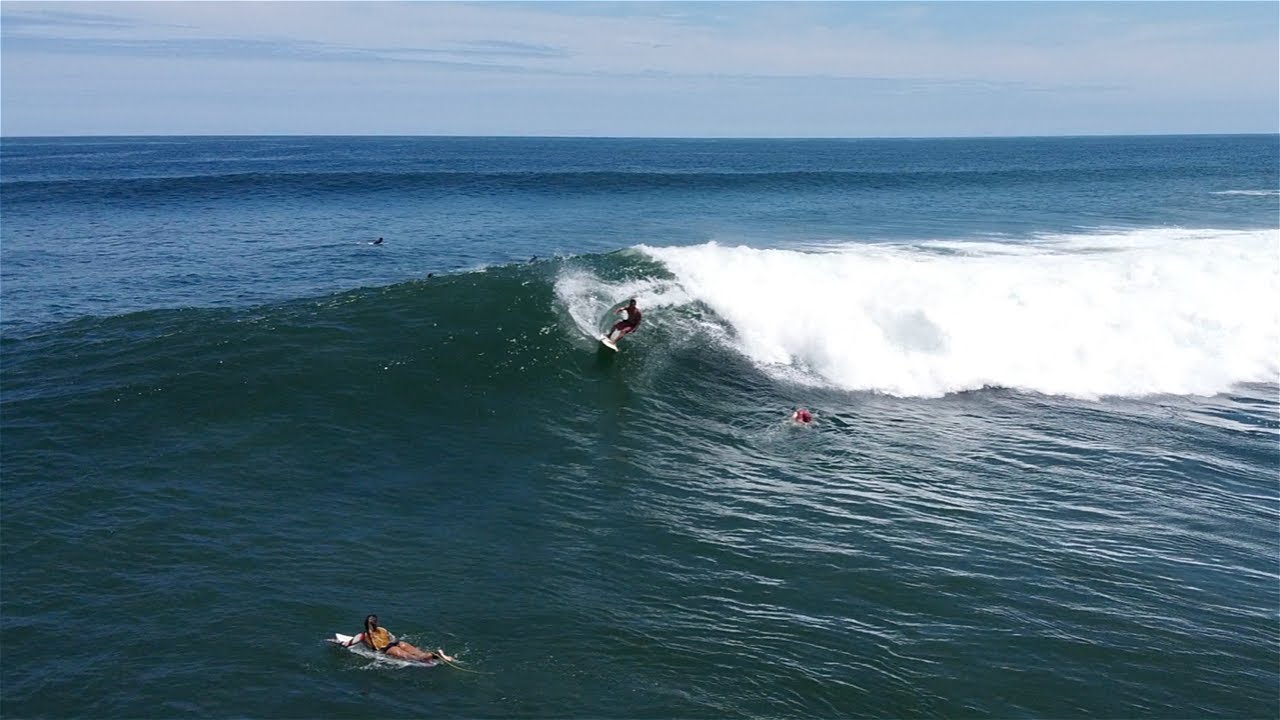 Ecuador Surfing at La Punta, Drone footage - Montanita