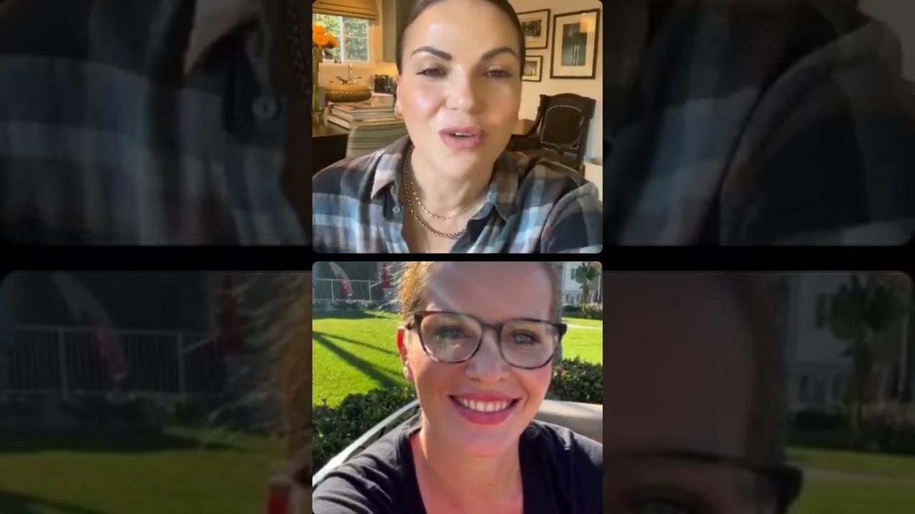 Lana Parrilla and Rebecca Mader Instagram Live 10/30/22