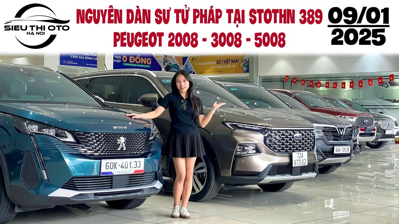 NGUYÊN DÀN XE SƯ TỬ PHÁP ĐANG CÓ MẶT TẠI STOTHN 389 - PEUGEOT 2008 - 3008 - 5008