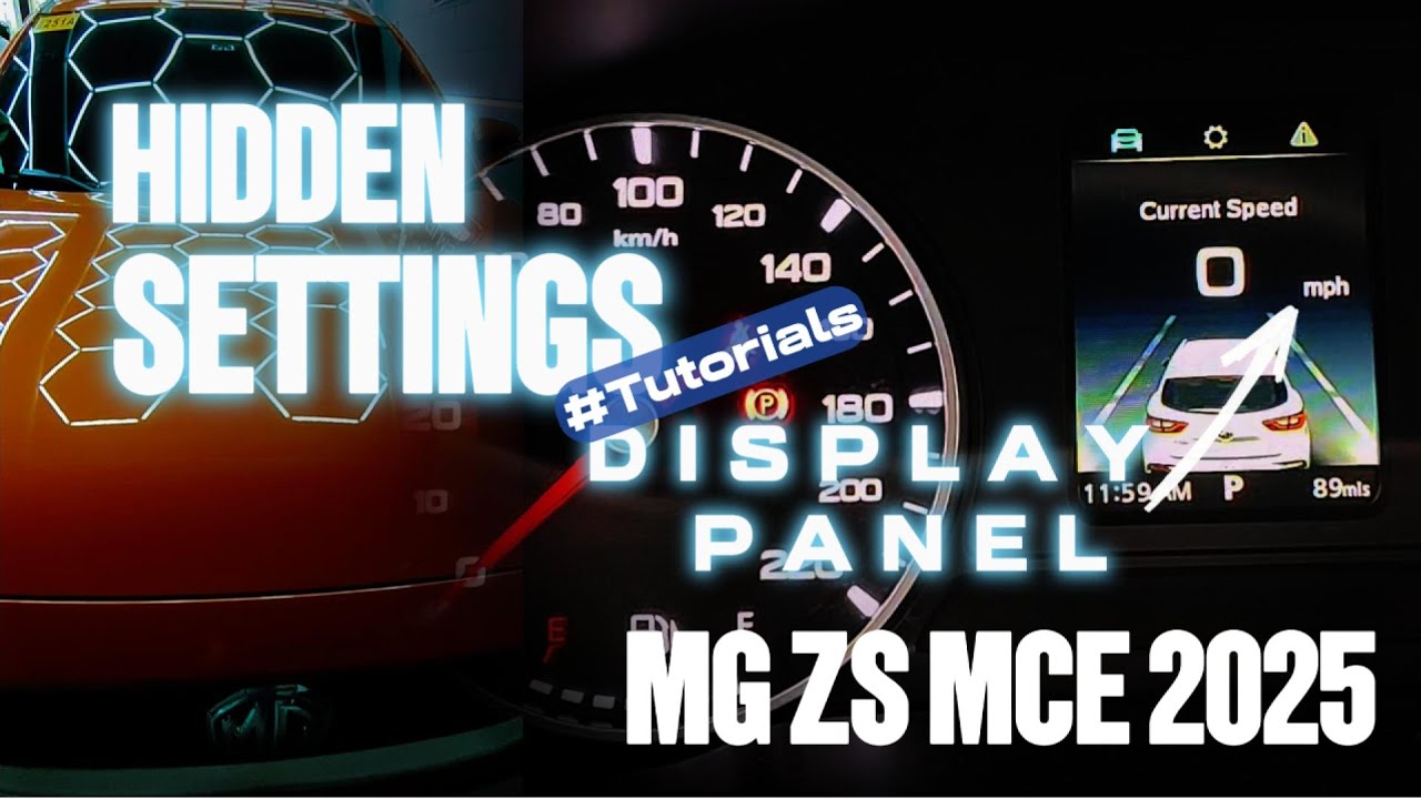 MG ZS MCE: Hidden Settings: Palitan ang units ng instrument panel