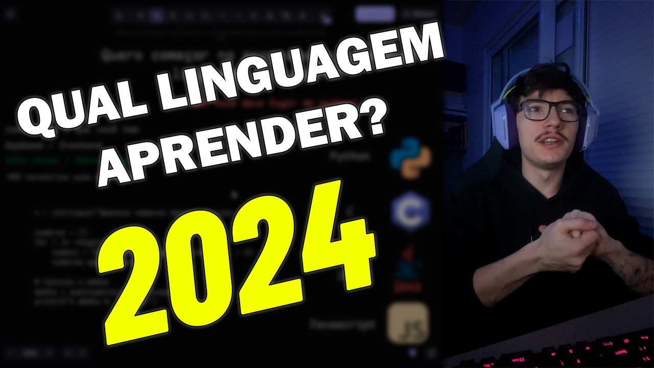 COMO Escolher a Linguagem de Programa&ccedil;&atilde;o para COME&Ccedil;AR A PROGRAMAR em 2024? (Guia para Iniciantes)