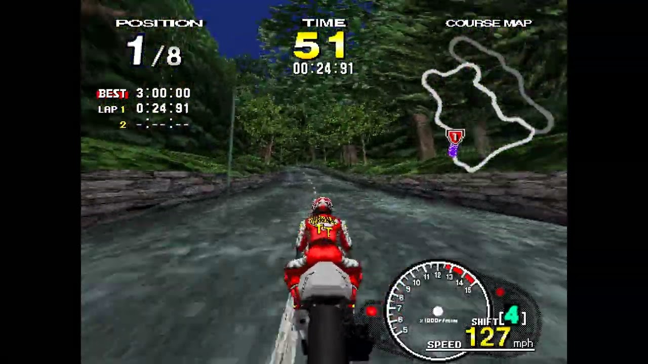 Manx TT in MAME 0.240 is hilariously broken