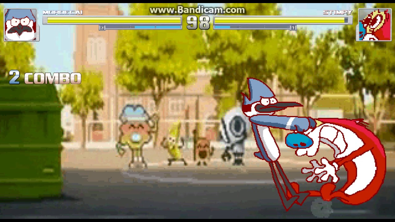 M.U.G.E.N.: Mordecai (me) vs Stimpy (request)