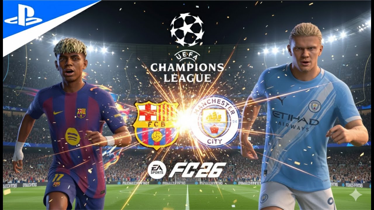 Lamine Yamal vs Erling Haaland  FC 26 Gameplay  Barcelona vs Manchester City