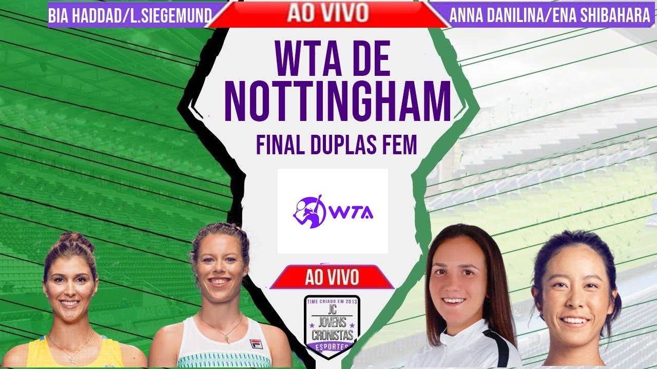 Bia Haddad/L.Siegemund 2 x 0 A.Danilina/E.Shibahara | Final Duplas | WTA de Nottingham | Narração