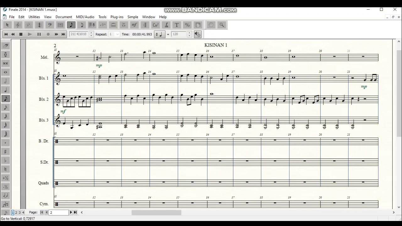 Materi Konser Drum Band Pianika Pemula | KISINAN 1