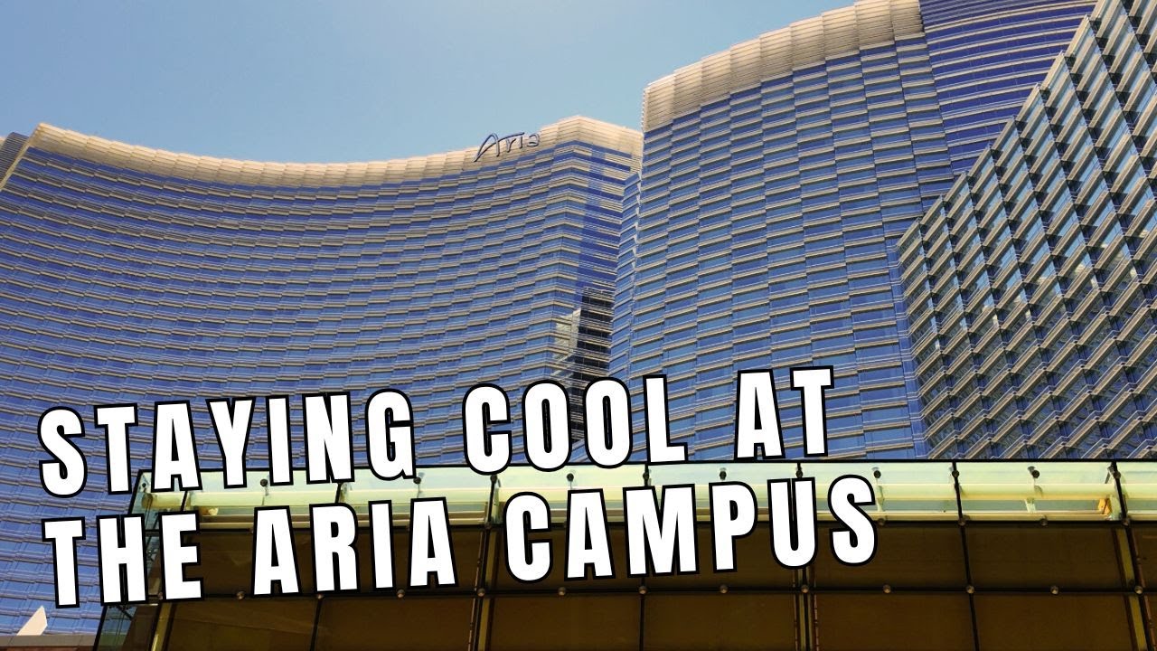 Beating The Heat Inside The Aria Campus On The Las Vegas Strip in June 2025