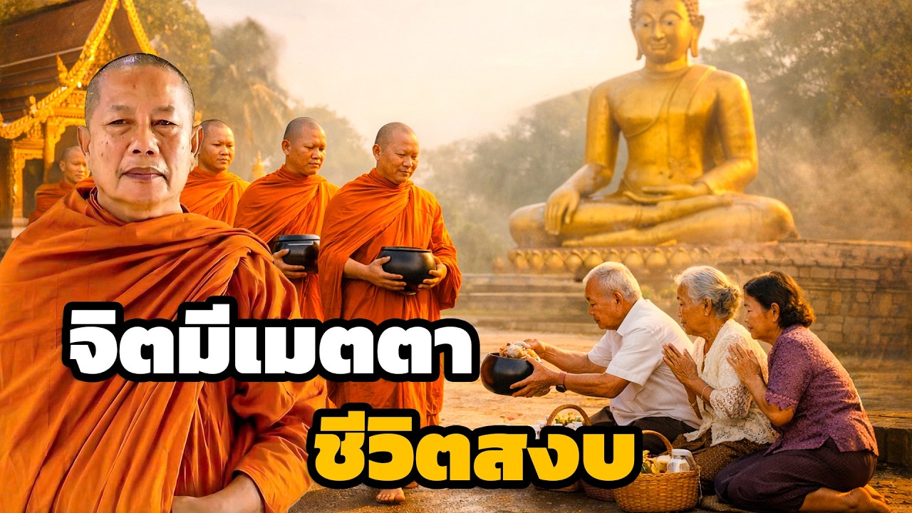 จิตที่มีเมตตา  ชีวิตสงบใจเป็นสุข ธรรมะคลายทุกข์ พระมหาบุญช่วย ปัญญาวชิโร 1