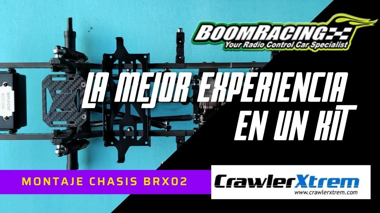 BoomRacing BRX02 Chasis 4WD versión 4 link montaje en español