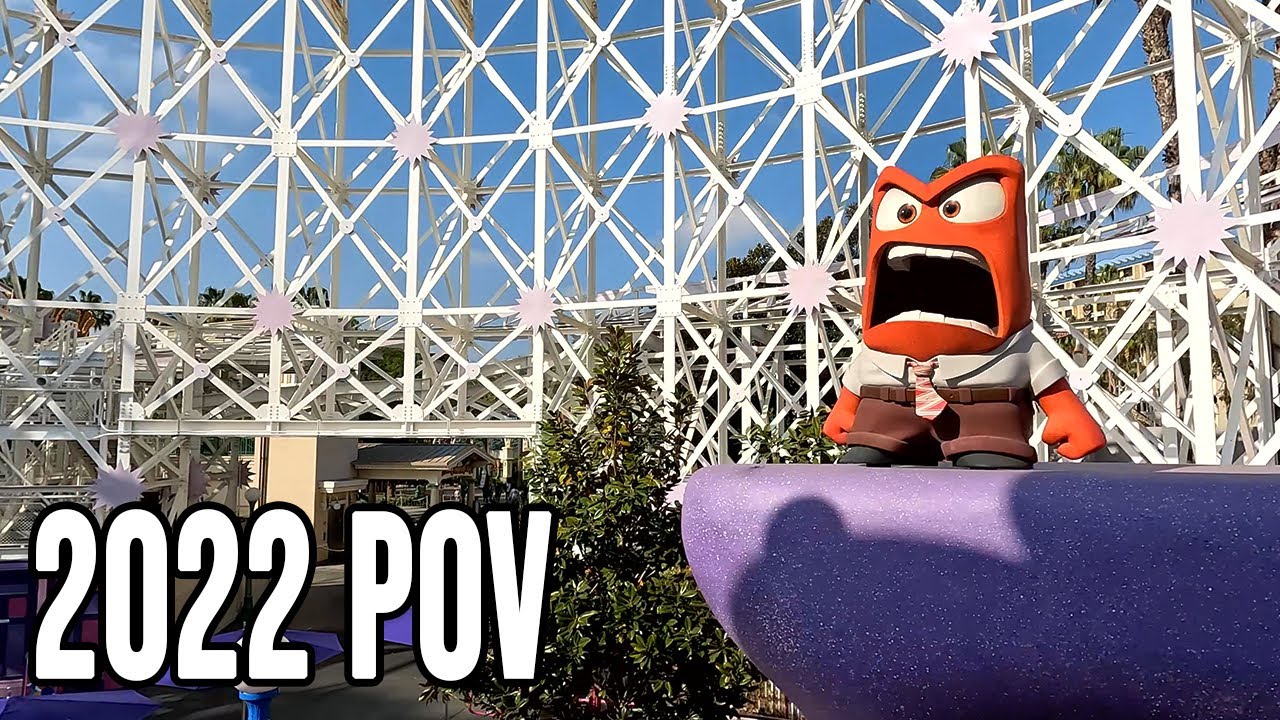 Inside Out Emotional Whirlwind - Disney California Adventure Ride 2022 [4K POV]