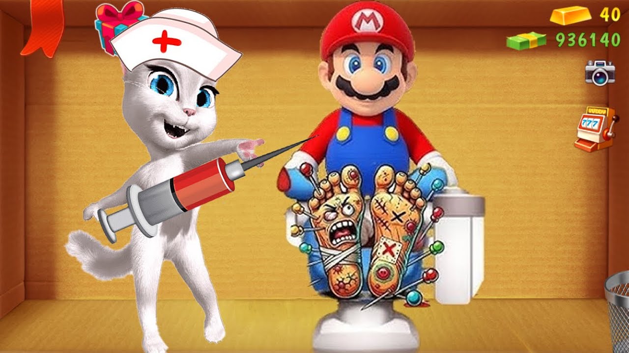 ANGELA TOM vs SUPER MARIO | Kick The Buddy