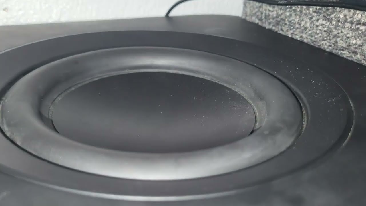 Excursion test on Samsung 10 inch subwoofer with 8