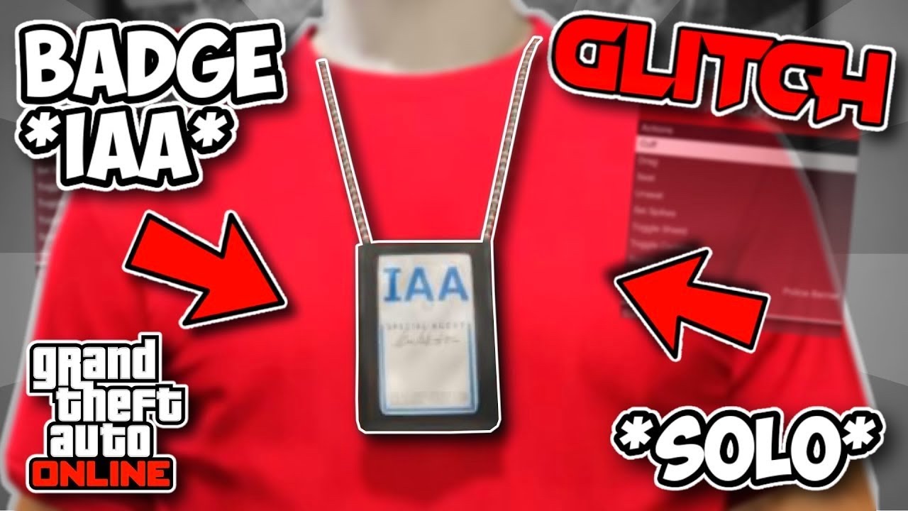 ✔(SOLO) AVOIR LE BADGE IAA SUR VOS TENUES | Gta 5 Online !