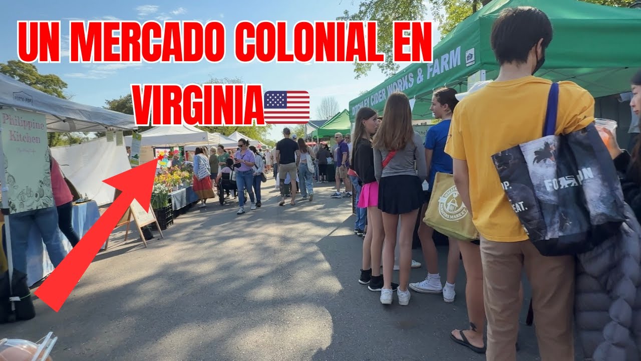 😲 Descubre un MERCADO COLONIAL en williamsburg ,va