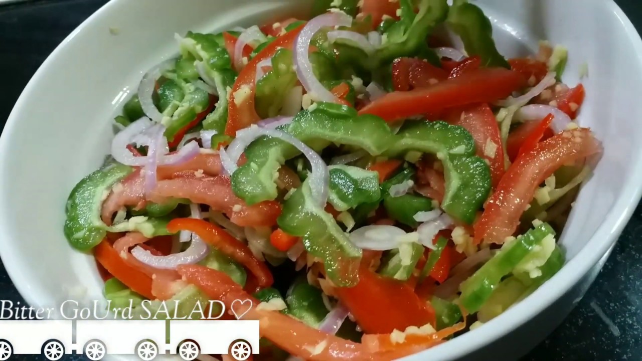 How to make ENSELADANG AMPALAYA (KILAWIN  na AMPALAYA ) BITTER  GOURD SALAD
