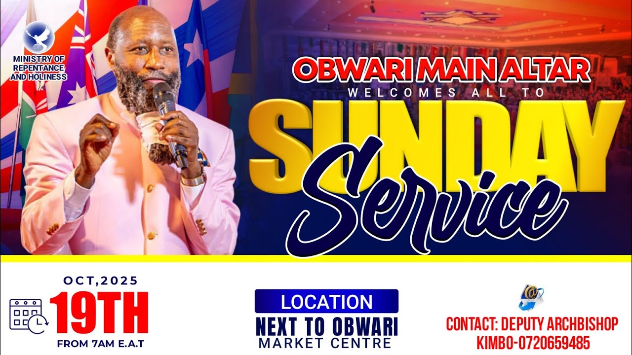 OBWARI MAIN ALTAR SUNDAY SERVICE OCTOBER 19, 2025