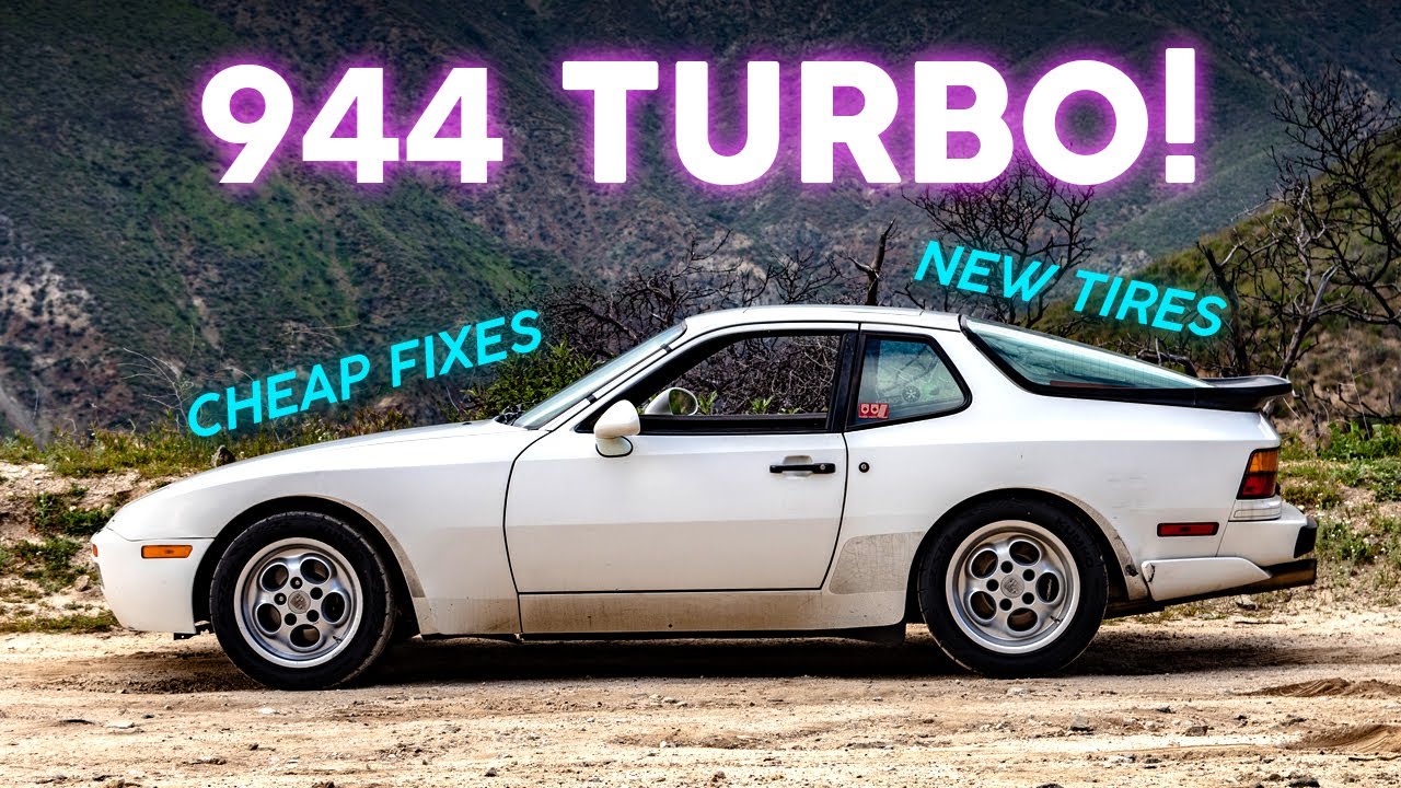 Cheap Upgrades and New Tires for the Porsche 944 Turbo!