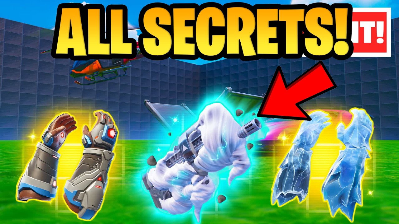 How To Get Every Secret in 1vs1 with every gun Fortnite [NEW Easter Egg Bomb]