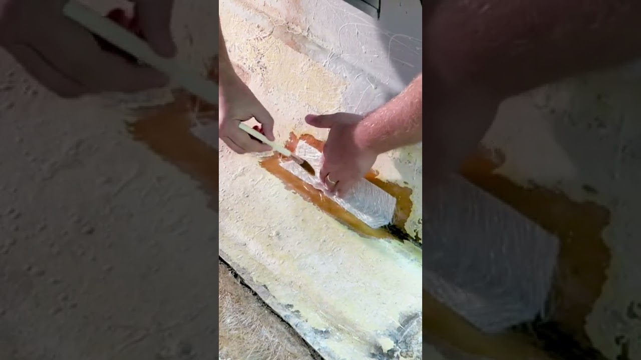 Fix a hole in a boat #shorts