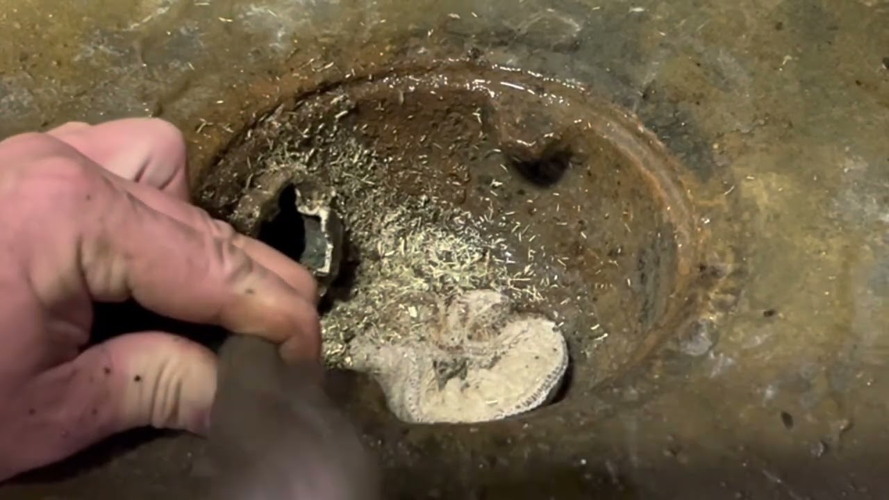 Basement Floor Drain Clean Out Plug Removal
