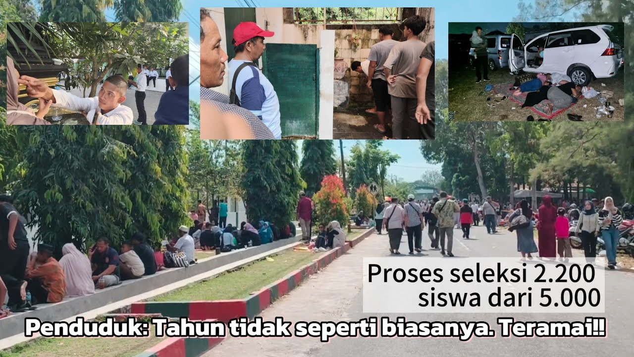 Suasana Dodiklatpur Kodam IV Diponegoro Klaten Jateng Pengumuman Siswa Calon Pendidikan Tamtama