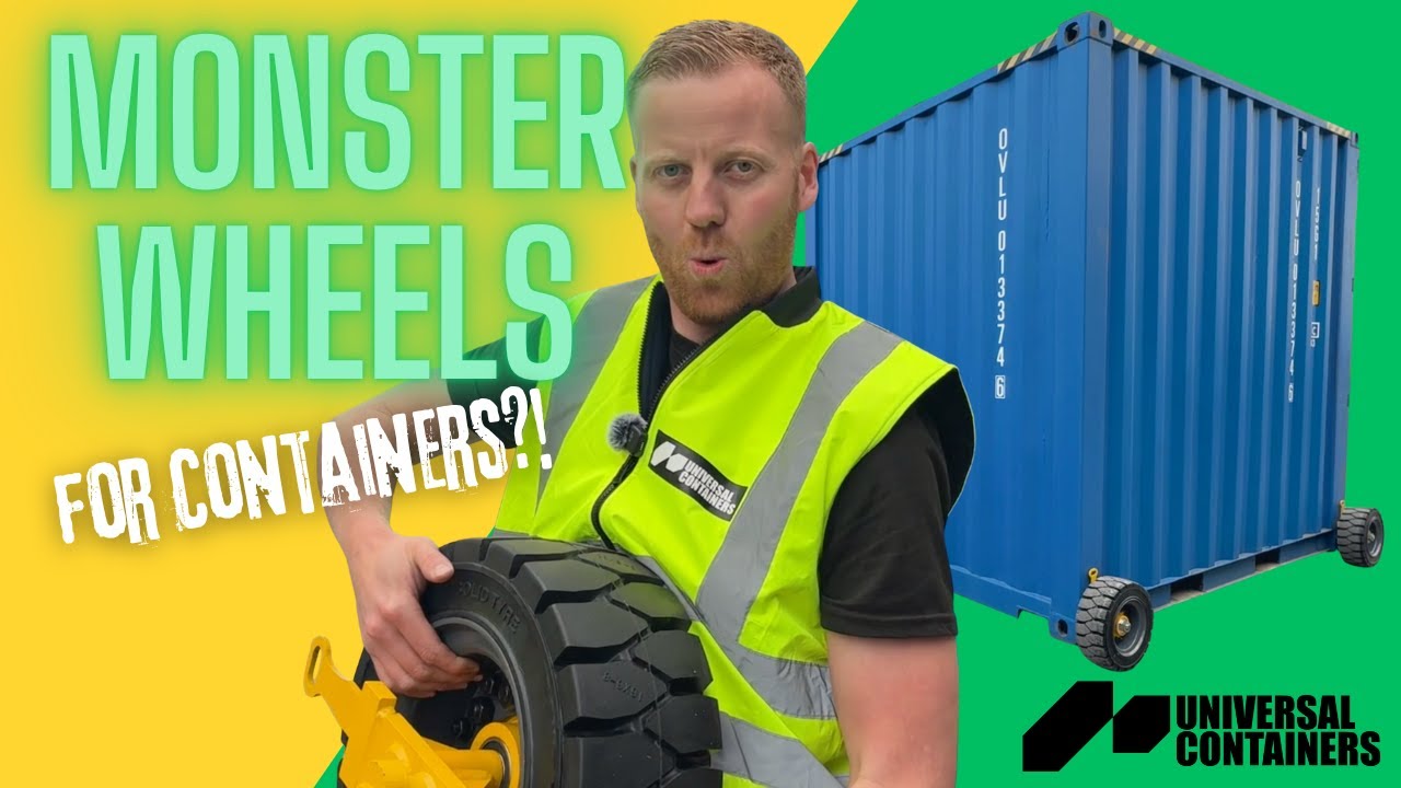 MONSTER WHEELS for Shipping Containers?! 🤯 (They Actually Work!)