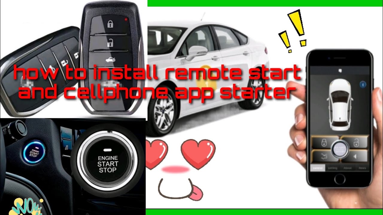 panaano mag install ng remote start push start at cellphone app start