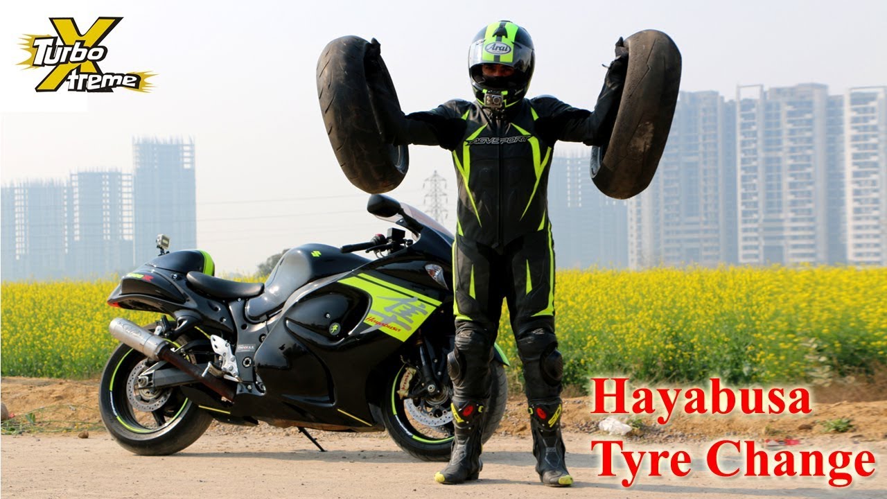 HAYABUSA TYRE Change at HOME (Do it Myself) - TURBO XTREME