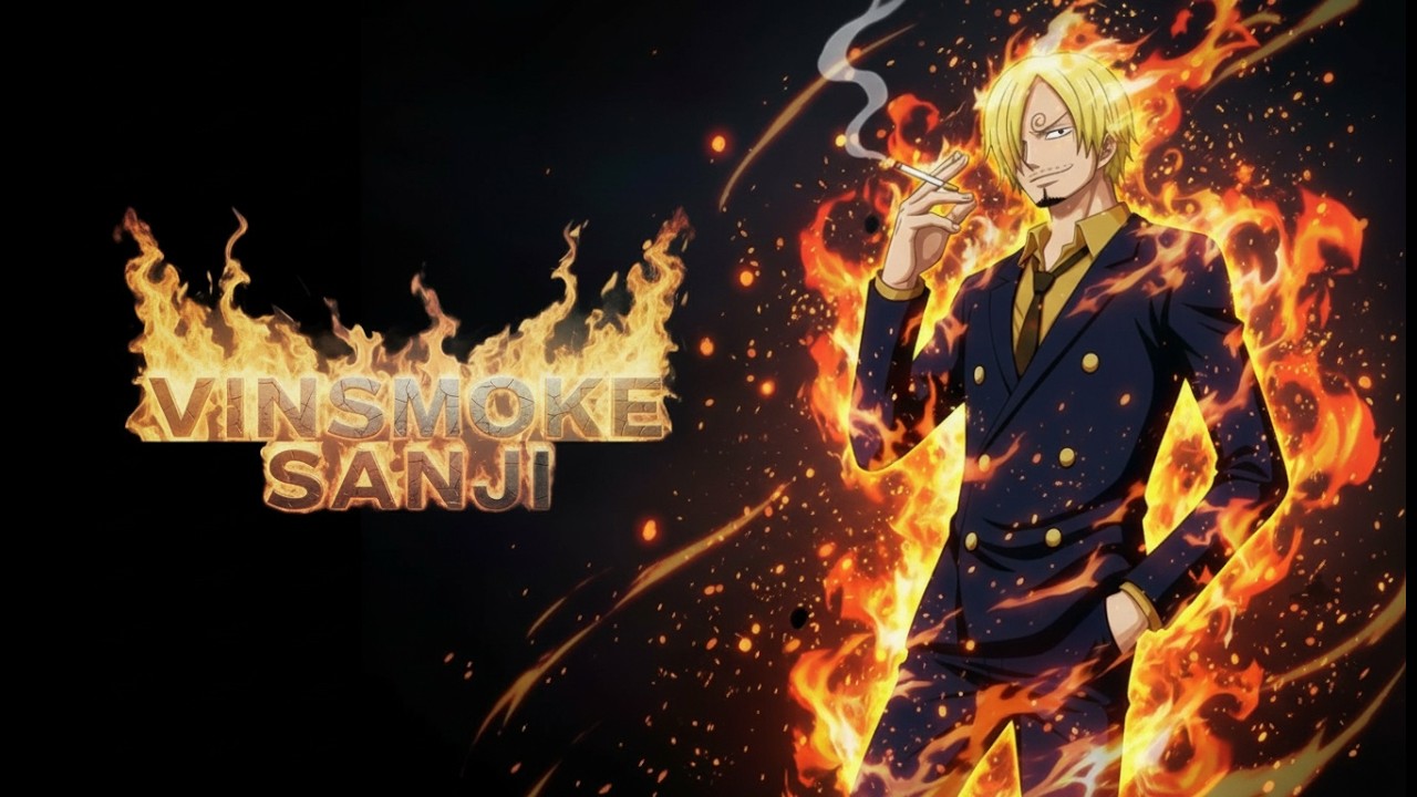 Anime Fire Wallpaper | Vinsmoke Sanji | One Piece TV Art Screensaver | 4K Anime Wallpaper