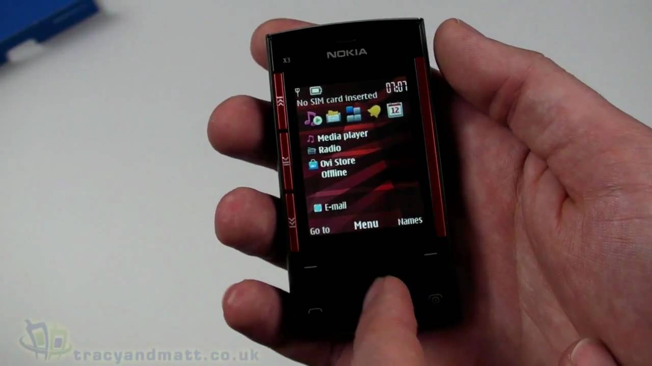 Nokia X3 unboxing video