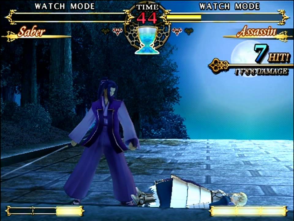 Fate Unlimited Codes: Assassin vs Saber アサシン対セイバー(60fps)