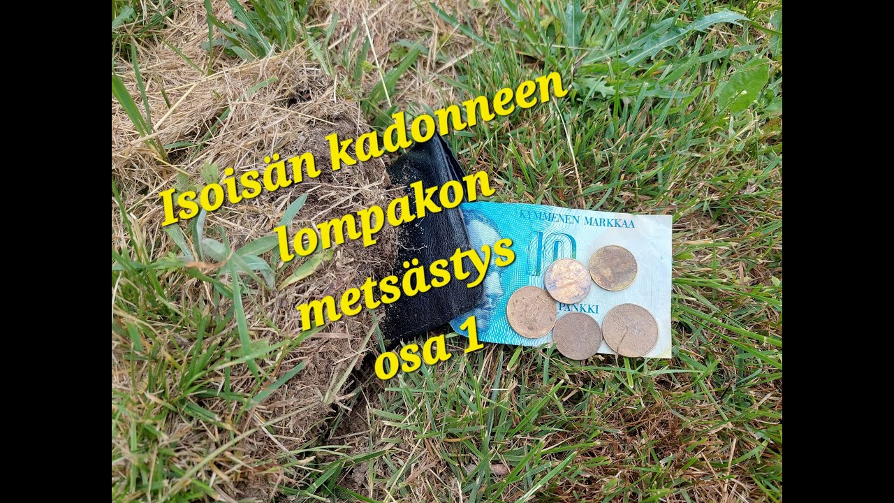 Metallinetsintää - Isoisän kadonneen lompakon metsästys, osa 1 #metallinetsintä #metaldetecting